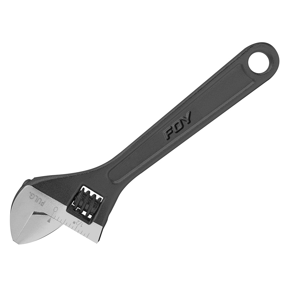 Llave ajustable pavonada 12" Foy