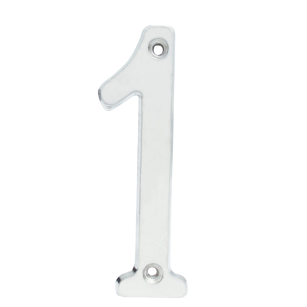 Número 1 slim 4" níquel satinado Lock