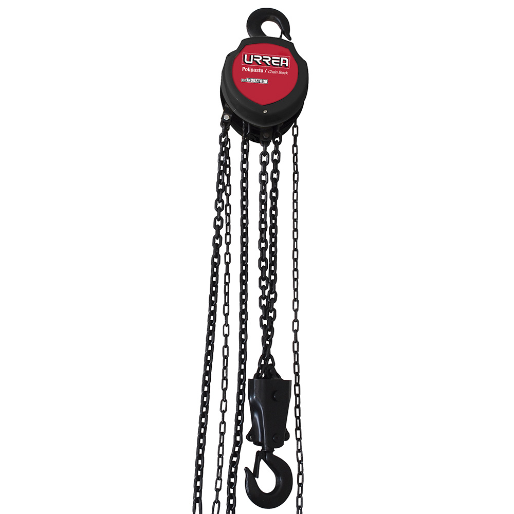 Polipasto manual 2 ramales, 5 ton, cadena 6 m Urrea