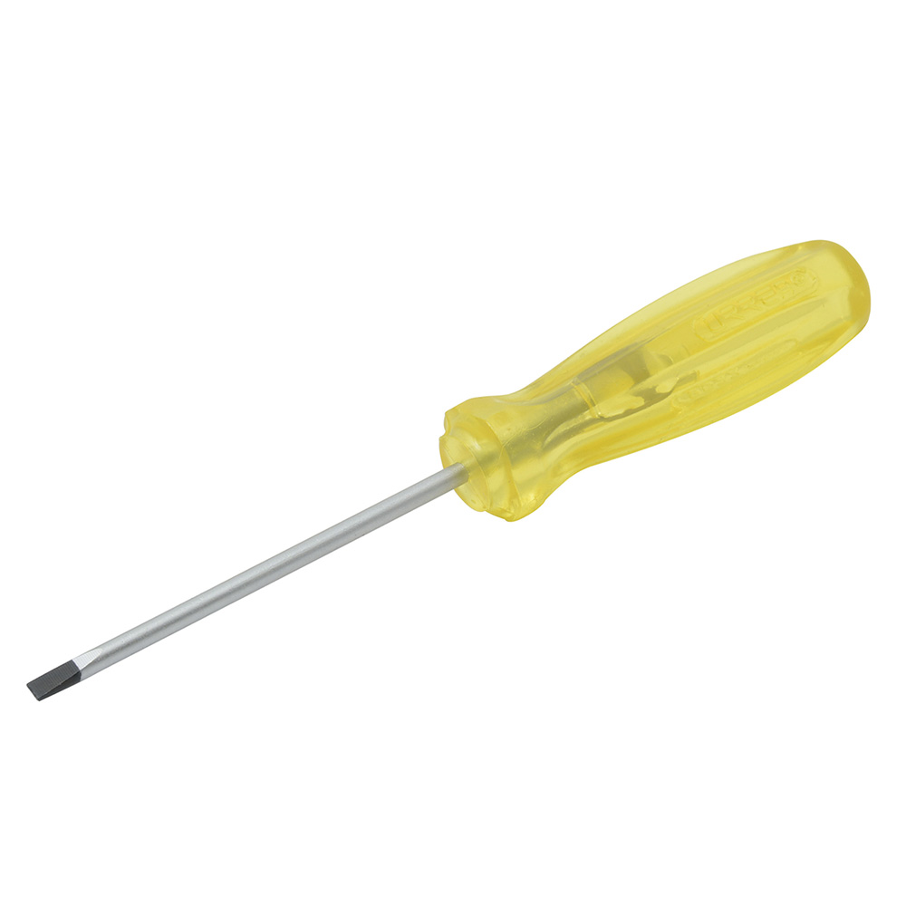 Destornillador con mango ámbar, punta cabinet barra redonda 1/4" x 12" Urrea