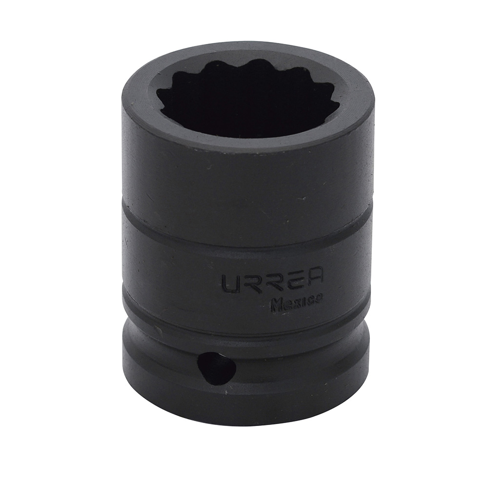 Dado de impacto cuadro de 3/4", 12 puntas, en pulgadas, 1-1/8" Urrea