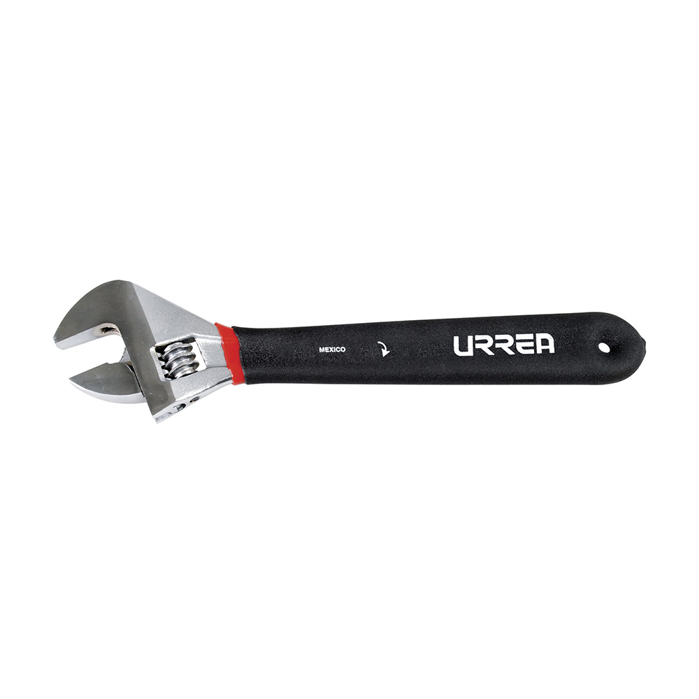 Llave ajustable cromada con mango Rubber grip 18" Urrea