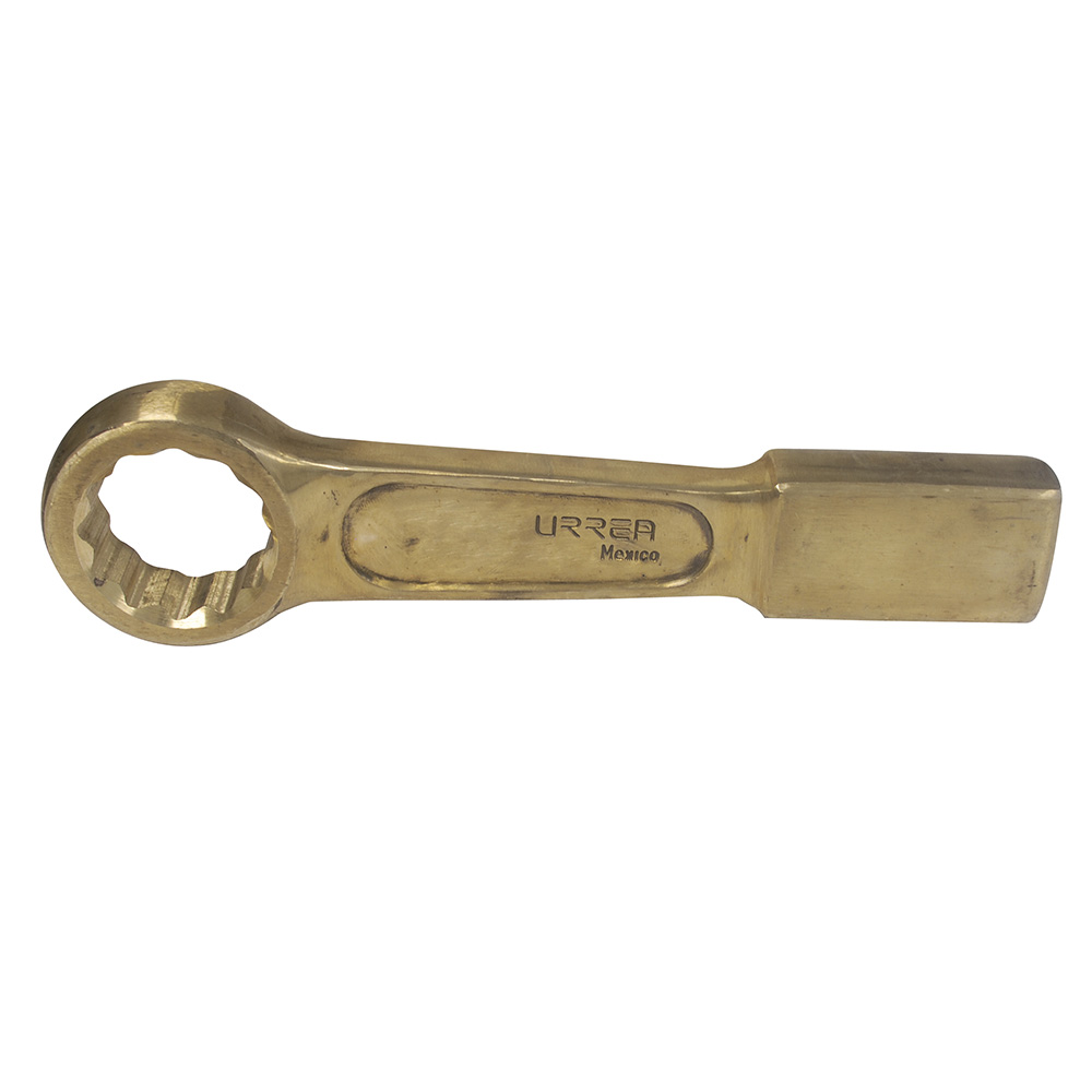 Llave de golpe plana de bronce-aluminio antichispa en pulgadas, 12 puntas, 2-3/4" Urrea