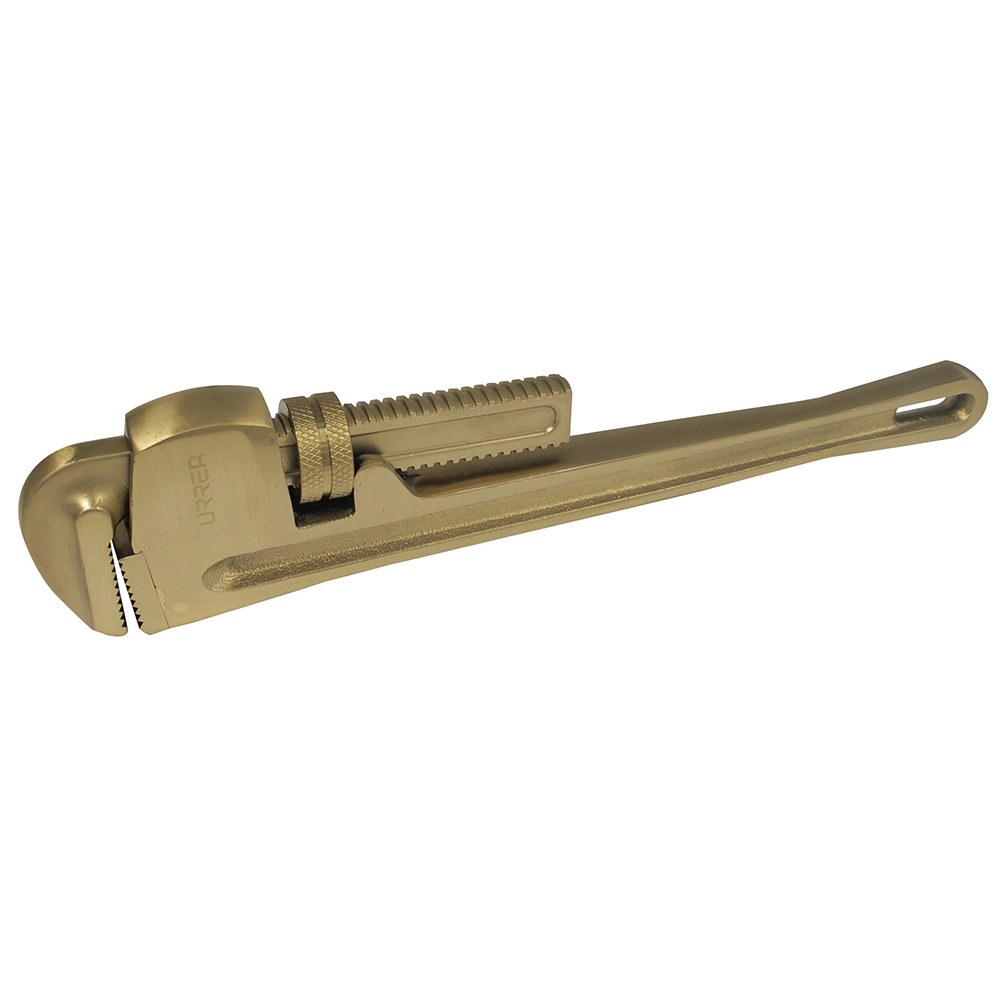 Llave stillson de bronce-aluminio antichispa de 10" Urrea