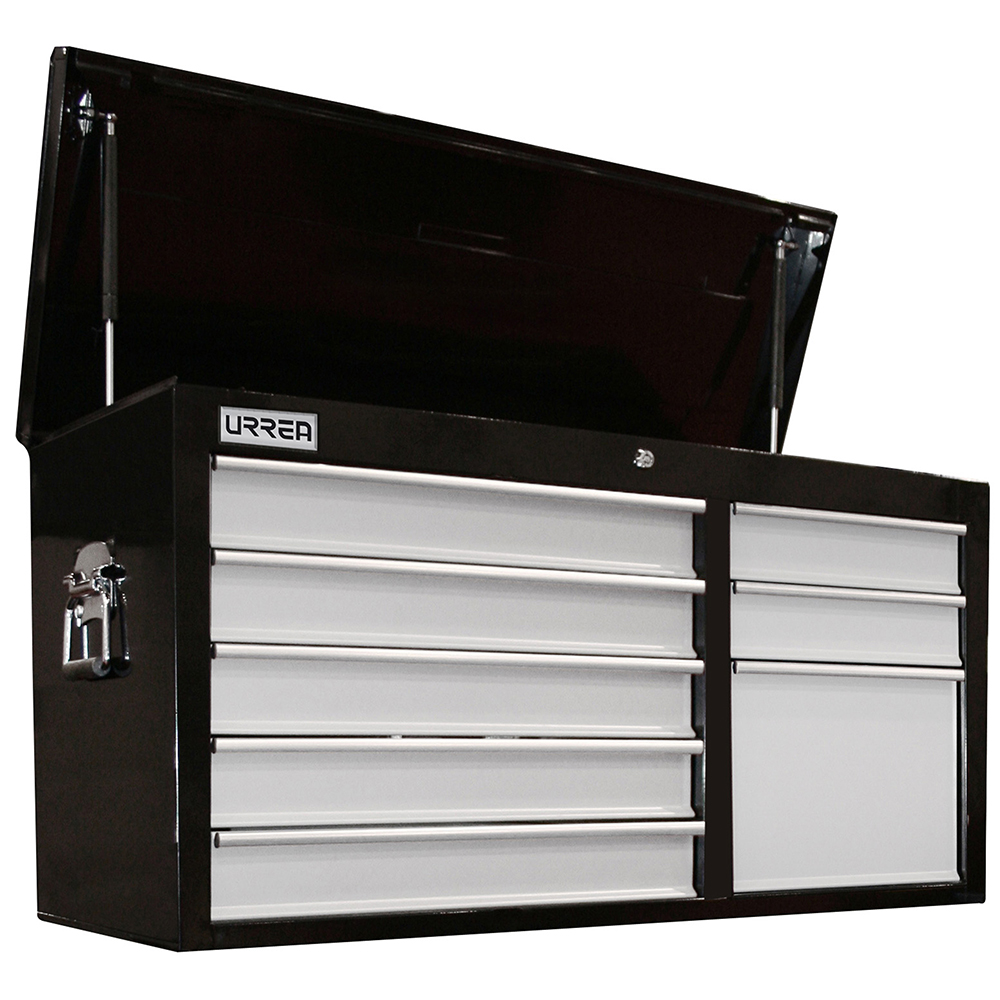 Gabinete superior 8 gavetas color negro serie H 41" Urrea