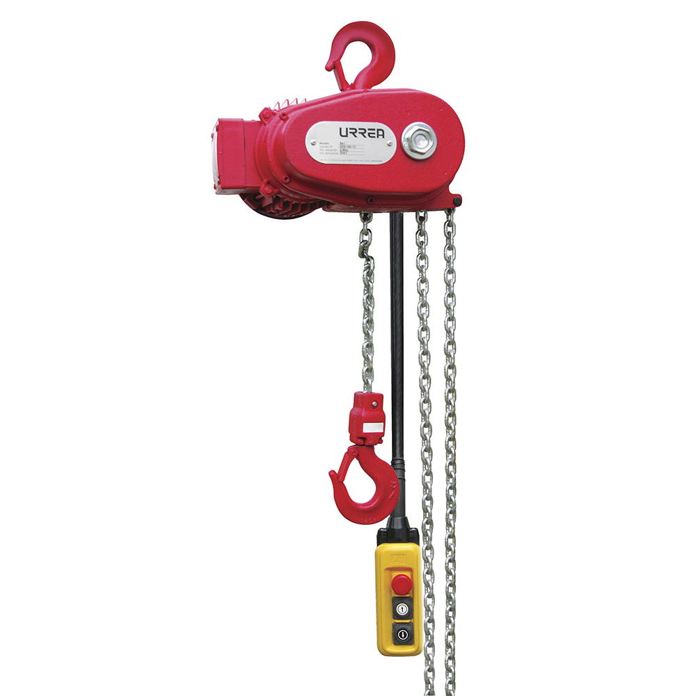Polipasto eléctrico 1 ramal, 1 ton, cadena 3 m Urrea