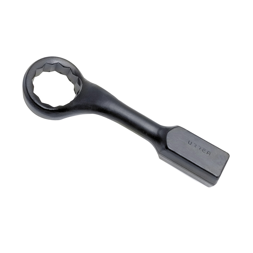 Llave de golpe acodada fosfatizada en pulgadas, 12 puntas, 2-9/16" Urrea