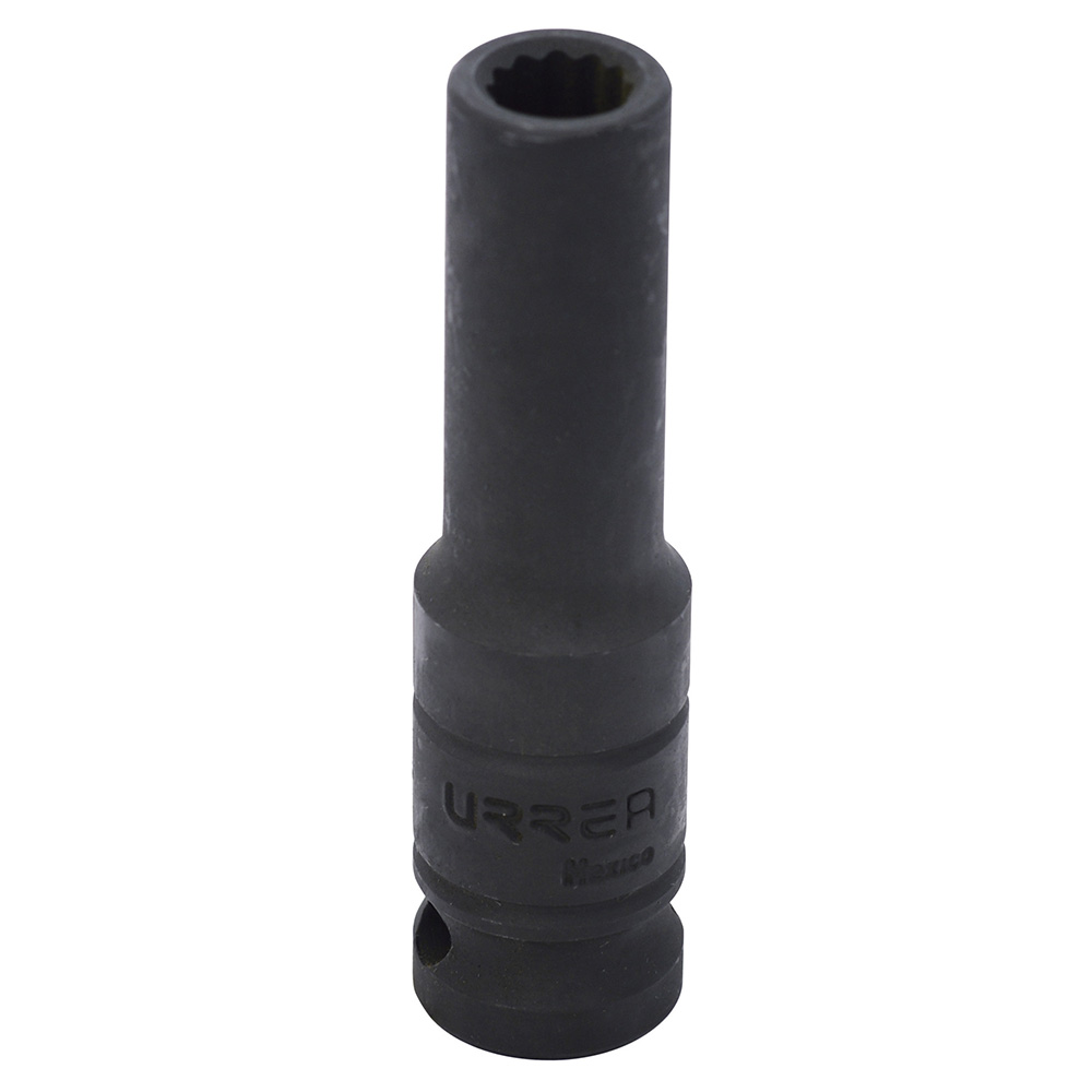 Dado de impacto largo cuadro de 1/2", 12 puntas, en pulgadas, 1/2" Urrea