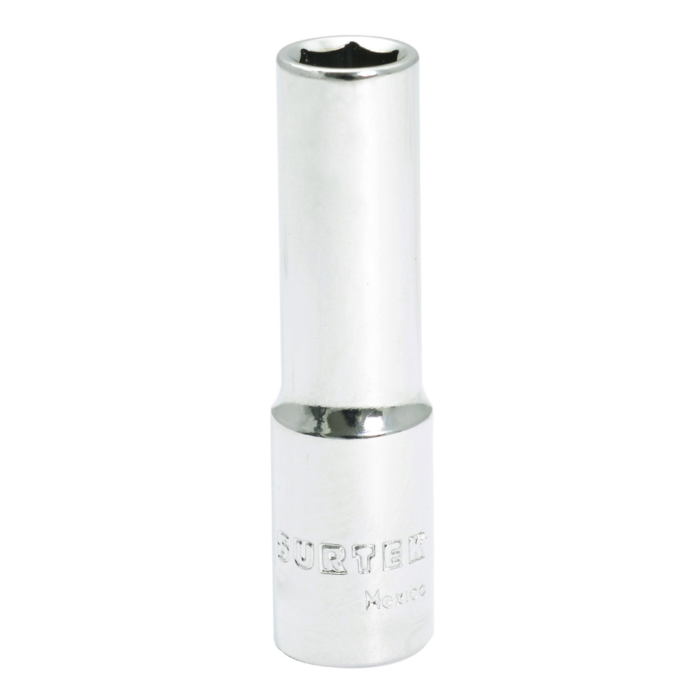 Dado largo cuadro de 3/8", 6 puntas, en pulgadas, 7/16" Surtek