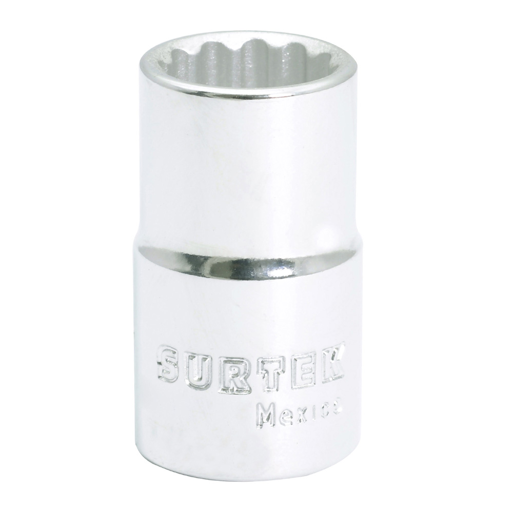 Dado en pulgadas cuadro de 1/2", 12 puntas, 9/16" Surtek