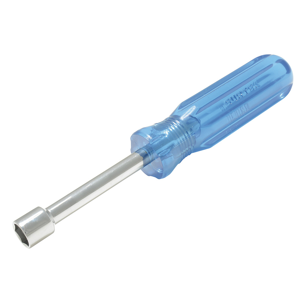 Destornillador con mango azul, de caja en pulgadas 1/4" x 3" Surtek