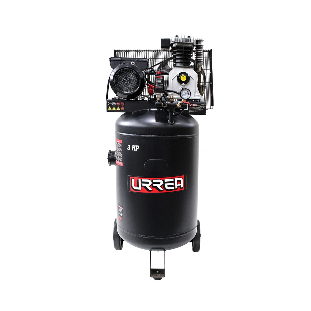 Compresor de aire eléctrico lubricado verticaL, 115L, 3HP, 127V Urrea