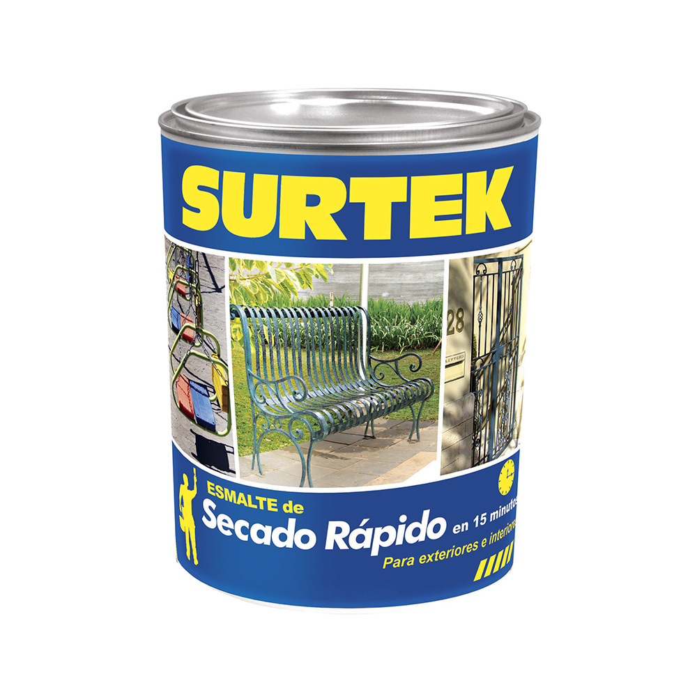 Esmalte de secado rápido 250 ml color blanco Surtek
