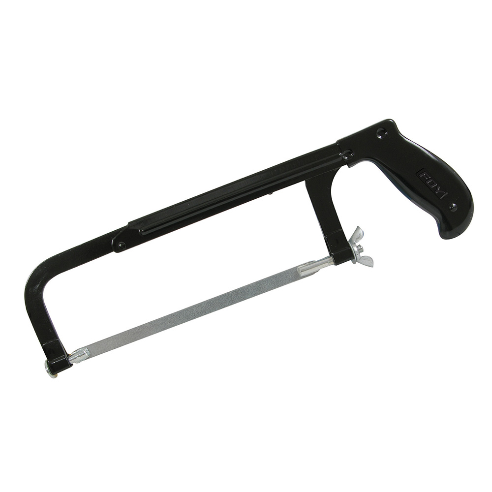 Arco de segueta ajustable con mango de plástico 8", 10", 12" y 19" Foy