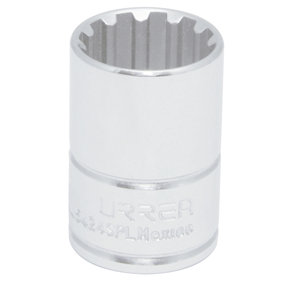 Dado spline cuadro de 1/2", # 18 Urrea