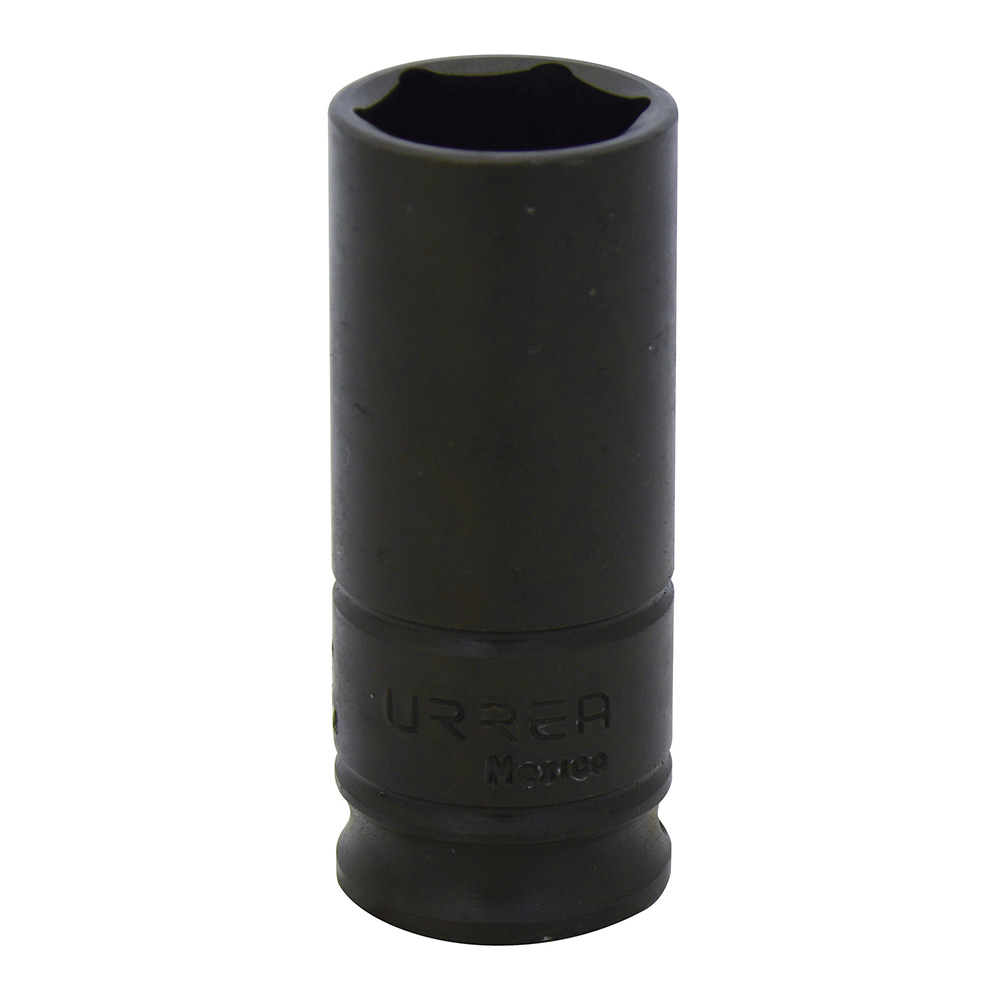 Dado de impacto largo cuadro de 3/8", 6 puntas, en pulgadas, 9/16" Urrea