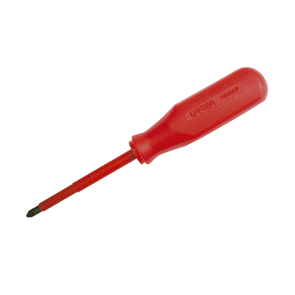 Destornillador rojo 1000 V, punta phillips #2 x 3-15/16" Urrea