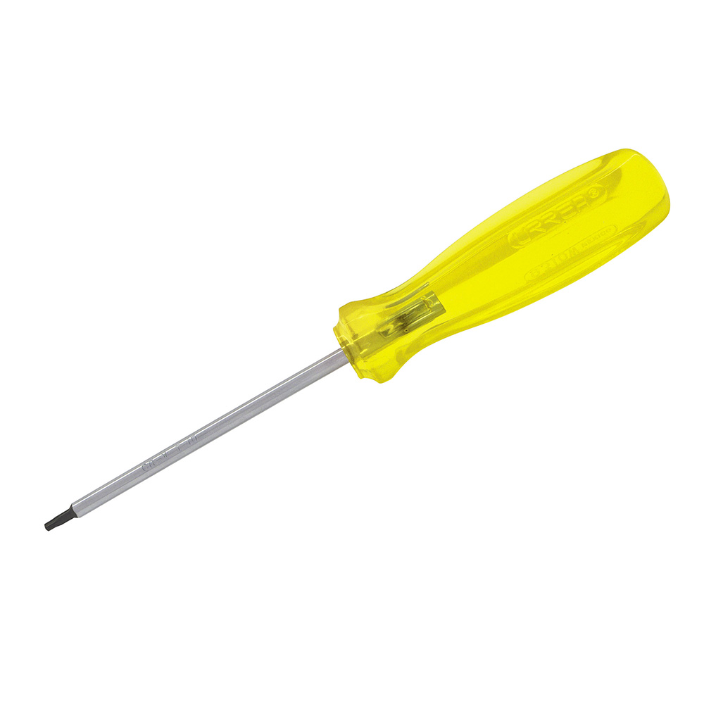 Destornillador con mango ámbar, punta torx barra redonda T27 x 4" Urrea