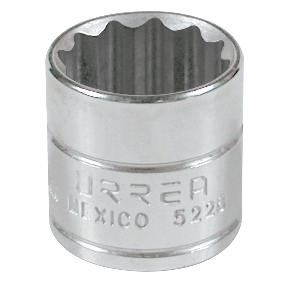 Dado cuadro de 3/8", 12 puntas, en pulgadas, 7/8" Urrea
