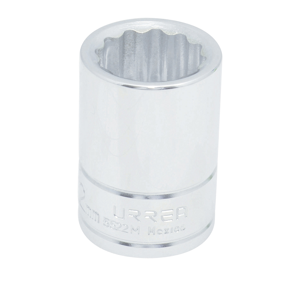 Dado cuadro de 3/4", 12 puntas, métrico, 22 mm Urrea