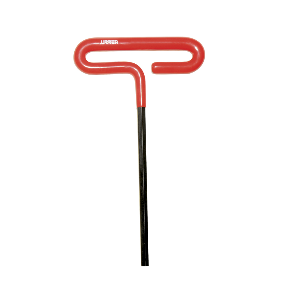 Llave hexagonal corta tipo "T" mango de vinil, en pulgadas, 7/32" Urrea