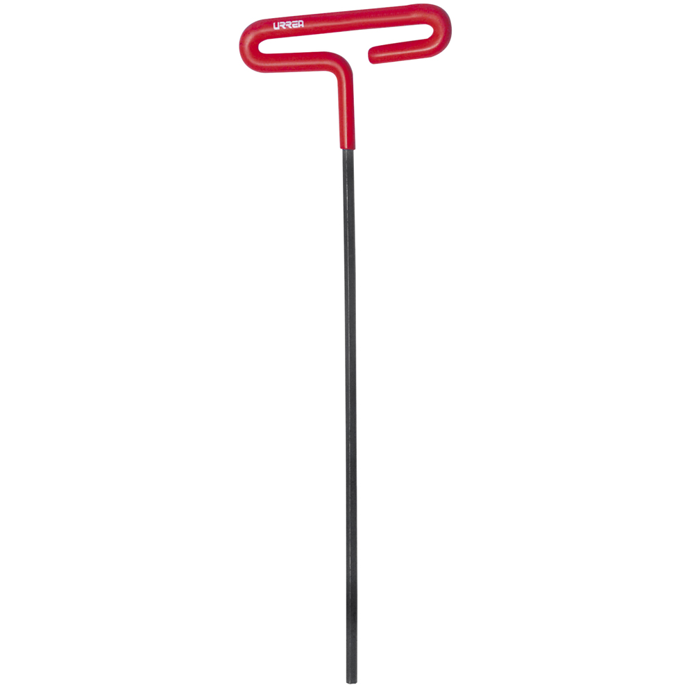 Llave hexagonal larga tipo "T" mango de vinil, en pulgadas, 1/4" Urrea