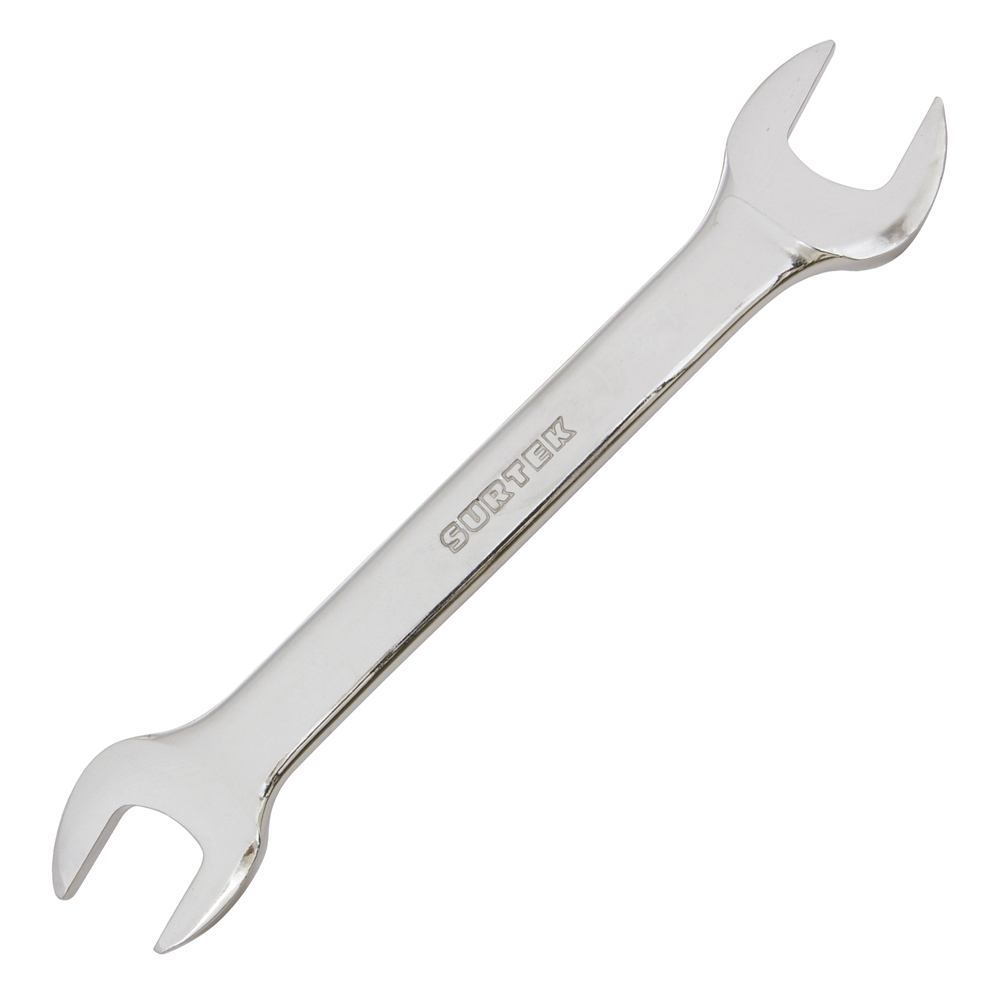 Llave española pulido espejo en pulgadas, 1/2" x 9/16" Surtek