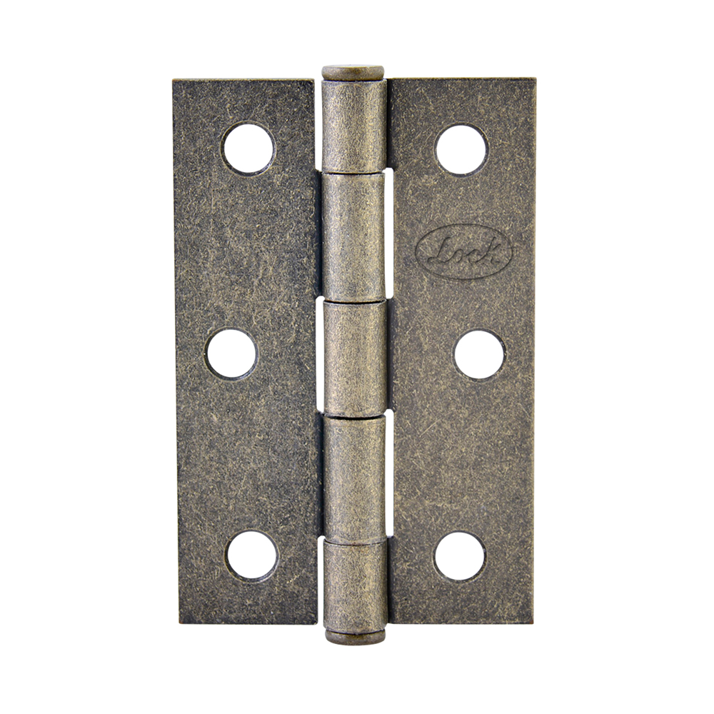 Bisagra alargada perno remachado de acero latón antiguo 1.5" x 1.46" Lock