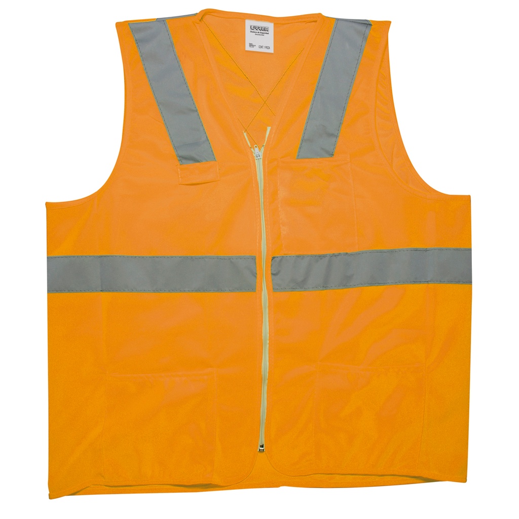 Chaleco de seguridad cerrado de alta visibilidad naranja EEG Urrea