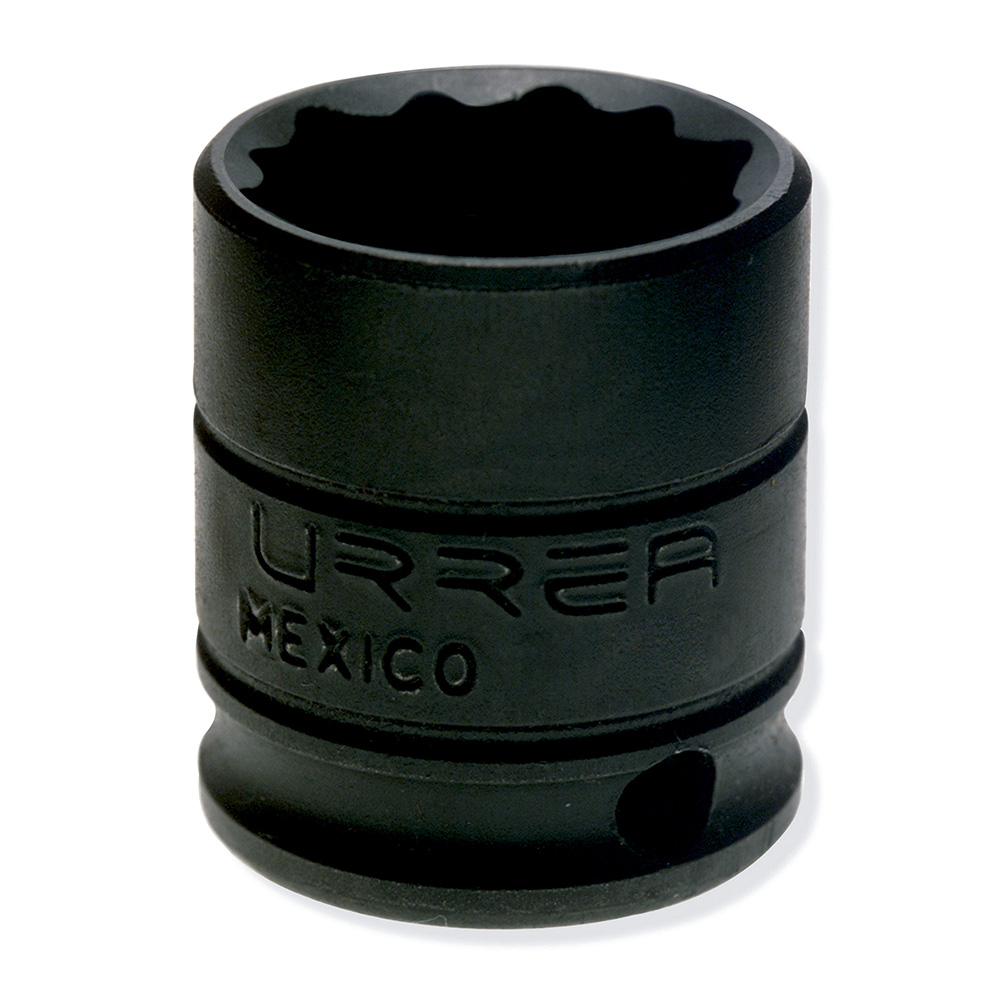 Dado de impacto cuadro de 3/8", 12 puntas, en pulgadas, 1/2" Urrea