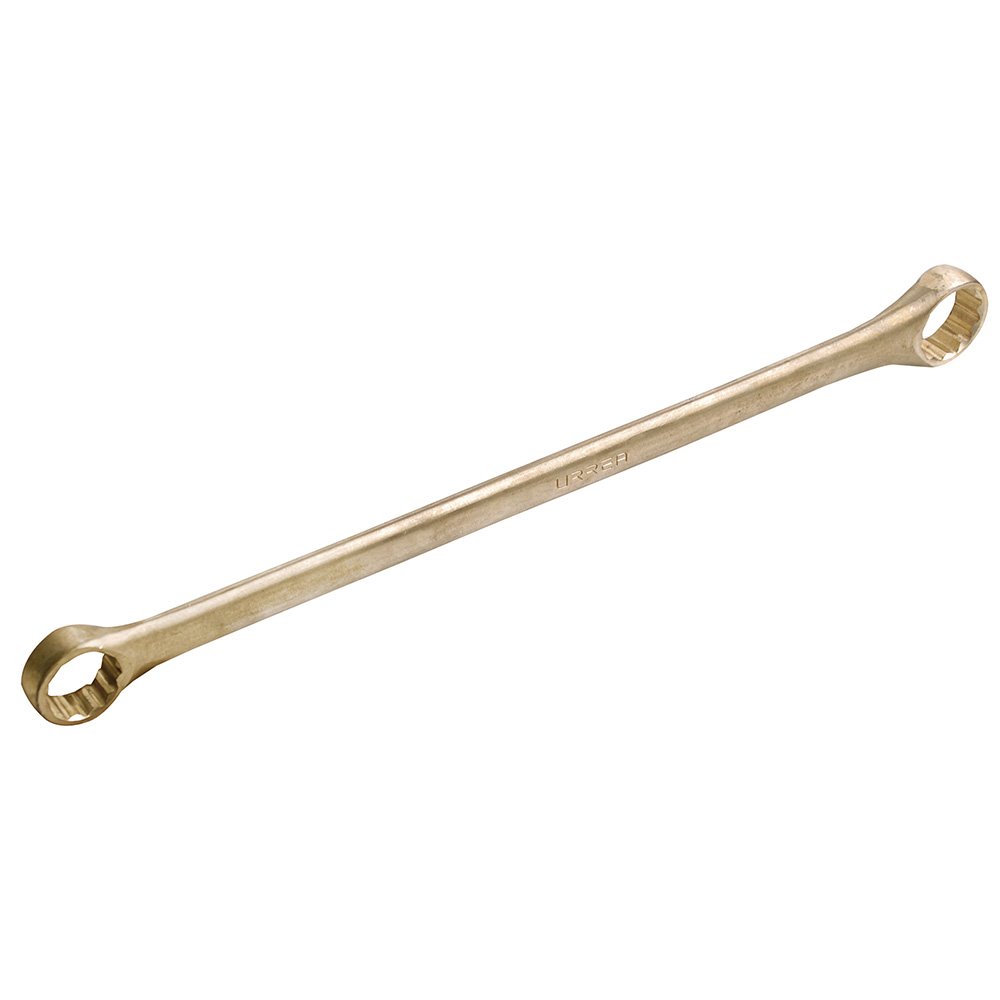 Llave de estrías de bronce-aluminio antichispa de 15° en pulgadas de 1-5/8" x 1-11/16" Urrea