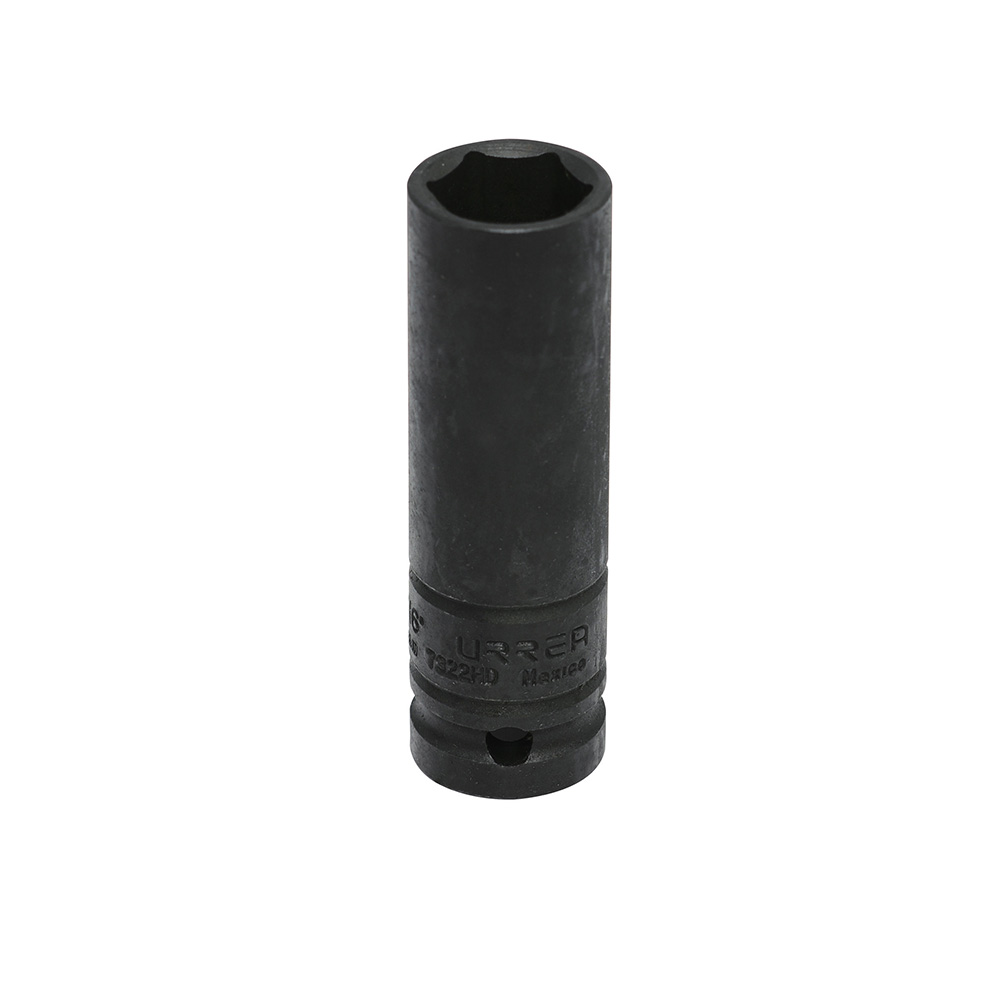 Dado de impacto pared delgada cuadro de 1/2", 6 puntas, en pulgadas, 11/16" Urrea