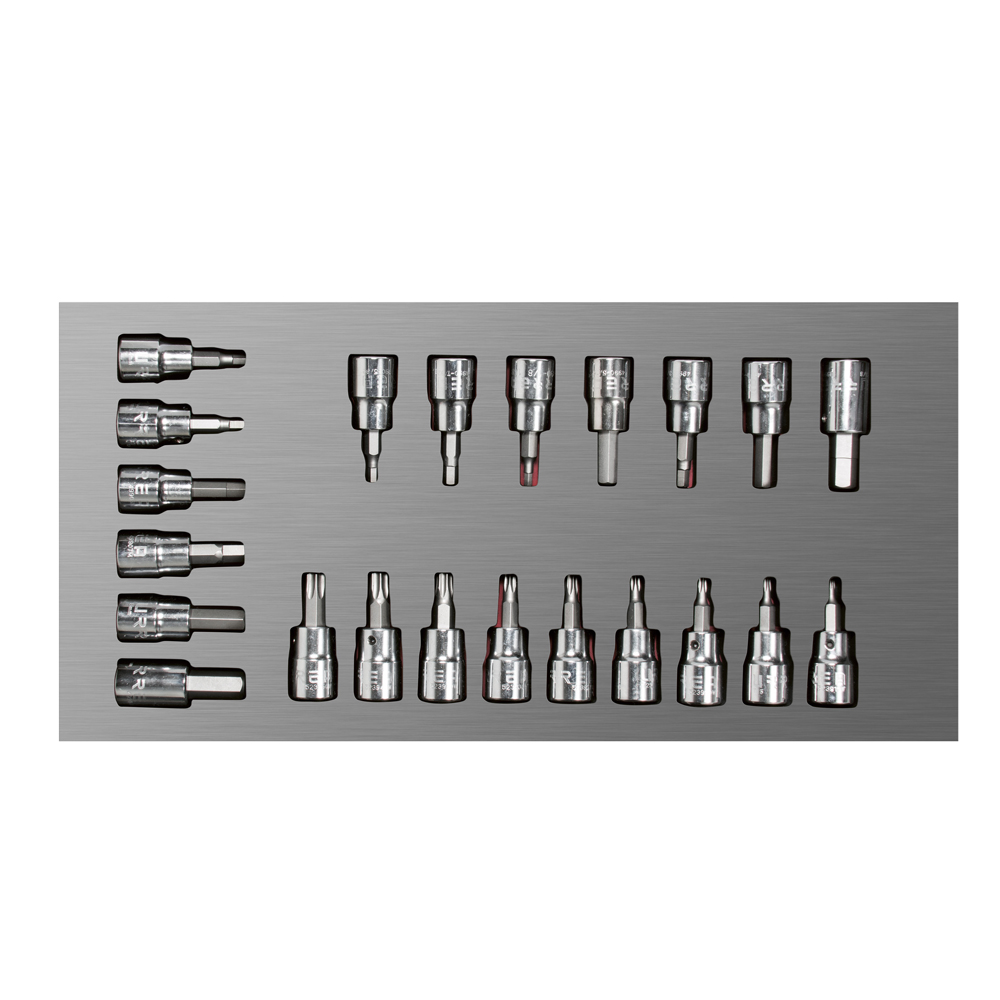 Juego de dados cuadro de 3/8" varias puntas 22 piezas, CH108L-C Urrea