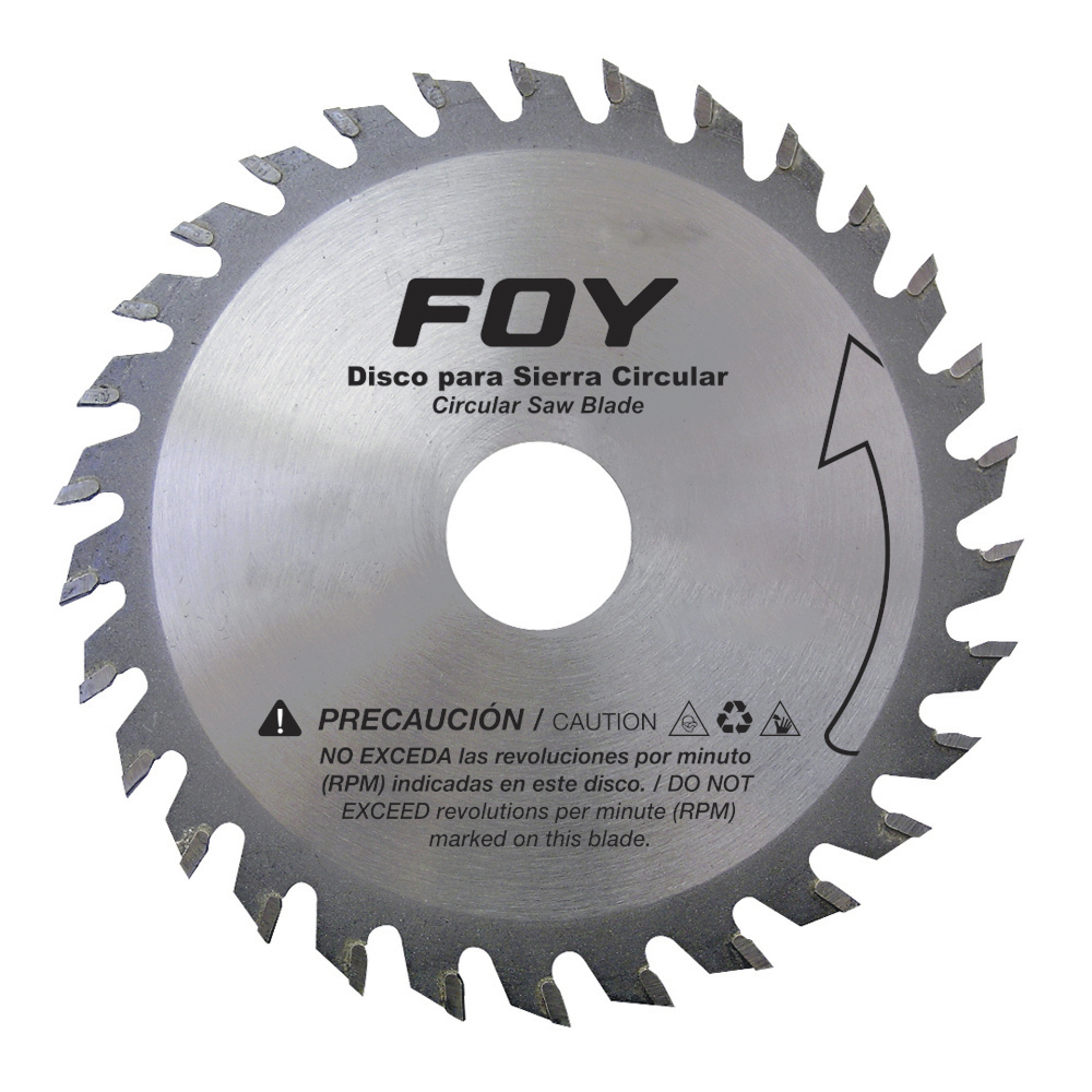 Disco para sierra circular para corte madera 40 dientes, 12" Foy