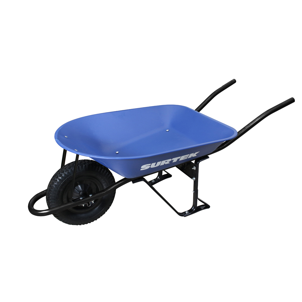 Carretilla reforzada con bastidor metálico 4 Ft3 llanta neumática reforzada de 4 capas Surtek