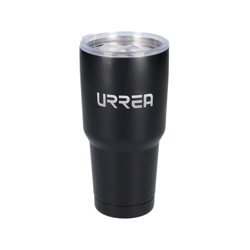 Termo de acero inoxidable negro 850 ml Urrea