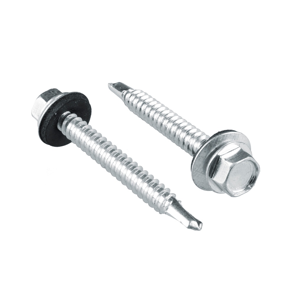 Pija cabeza hexagonal con rondana y punta de broca 1" x #14, 100 piezas Surtek