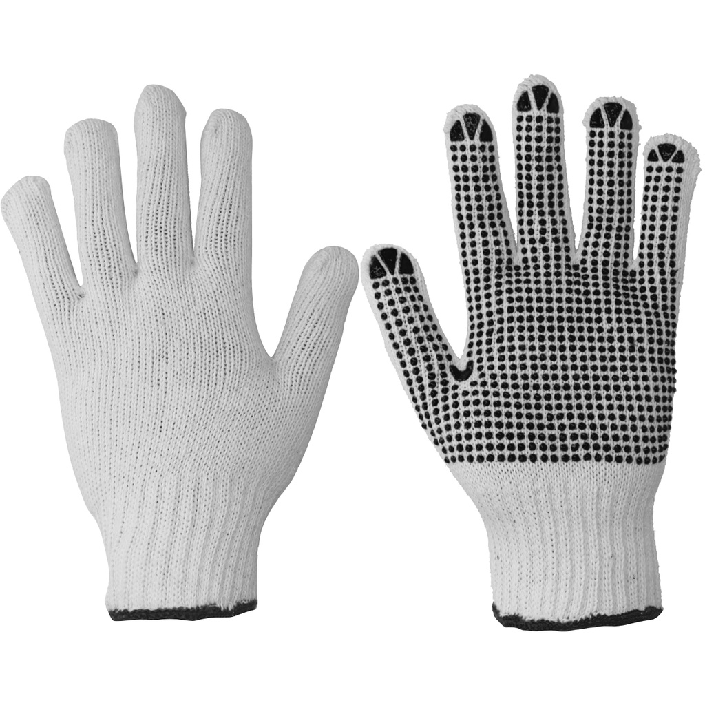Guantes de algodón con puntos de PVC G Foy