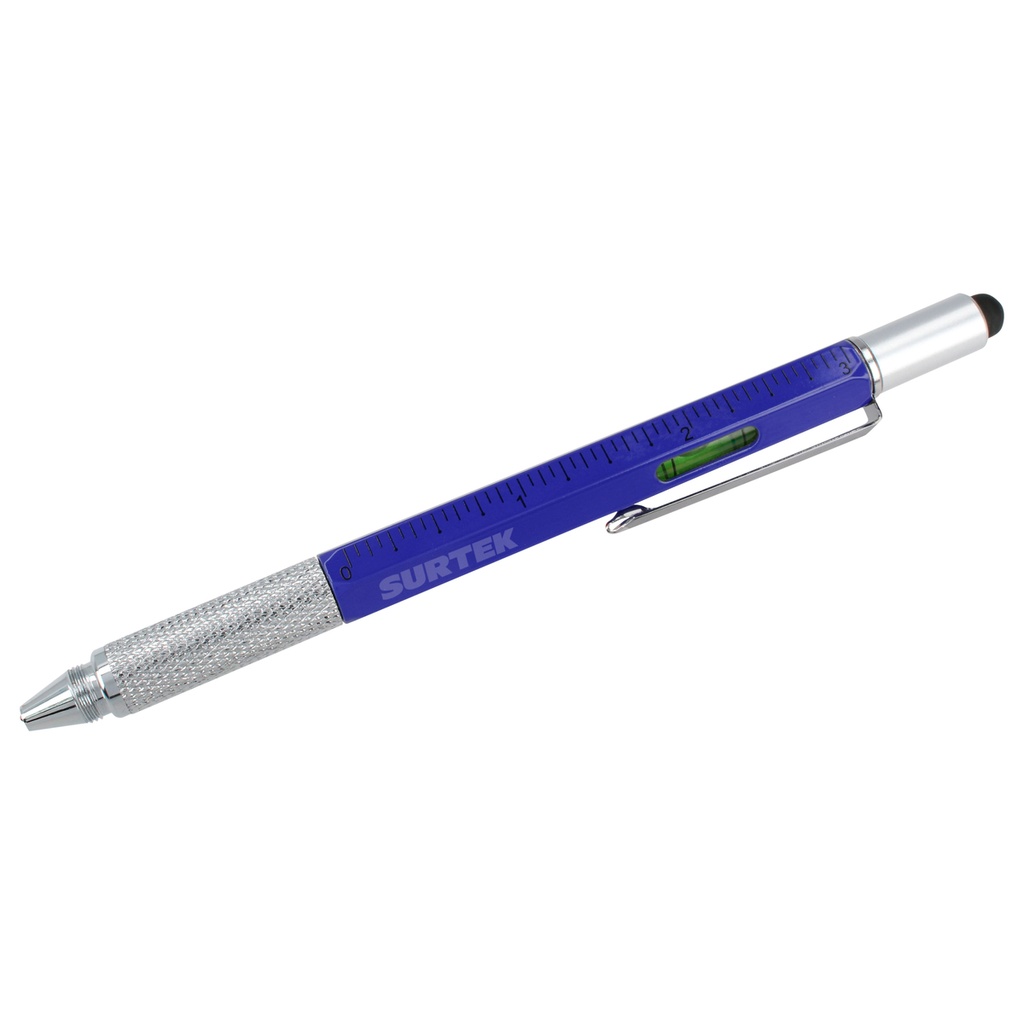 Pluma de tinta negra multifunción 6 en 1 Surtek
