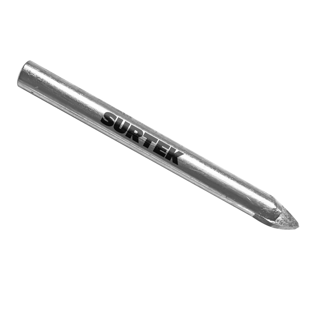 Broca para vidrios y azulejos de acero con cabeza de carburo de tungsteno 3/16" Surtek