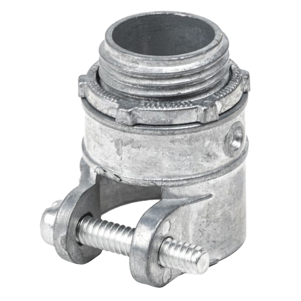 Conector recto metálico para tubo flexible 1" Surtek