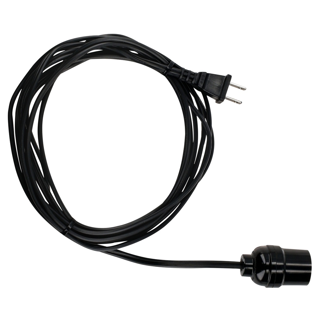 Portalámpara con cable de alimentación 2 x 18 4 m Surtek