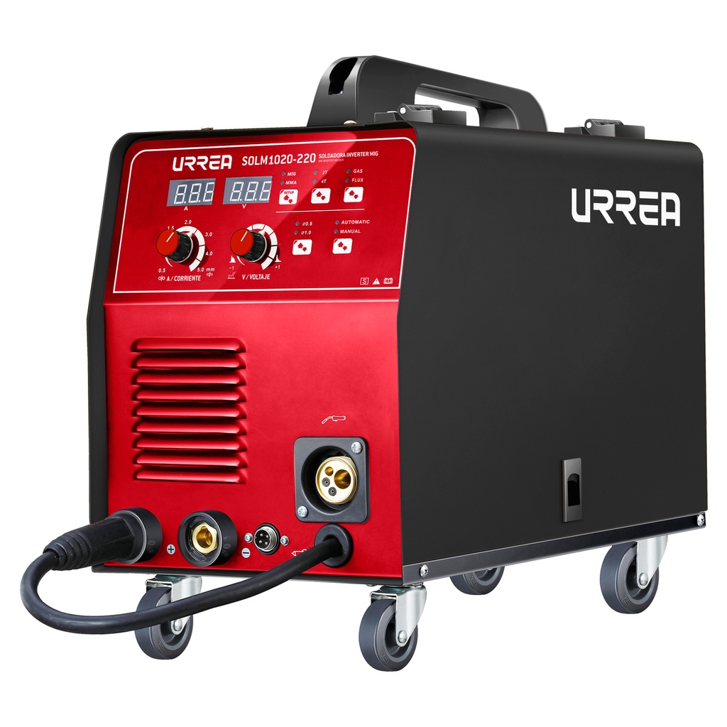Soldadora inverter para uso con microalambre de 1 fase 220 V, 200 A Urrea
