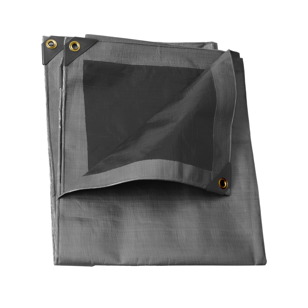 Lona de polietileno para uso rudo color gris, 5 x 6 m Urrea