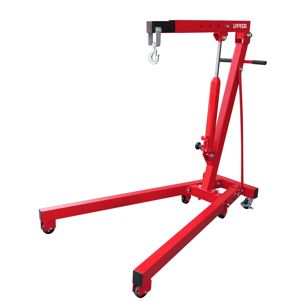 Pluma hidráulica plegable con patas V, 1 ton Urrea