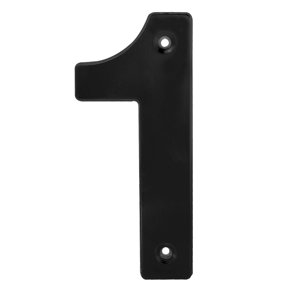 Número 1 bold 4" negro Lock