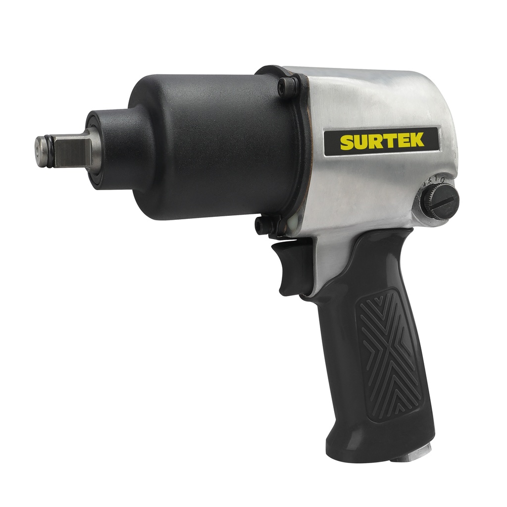 Pistola de impacto neumática cuadro de 1/2" 500 Ft-lb sistema twin hammer Surtek