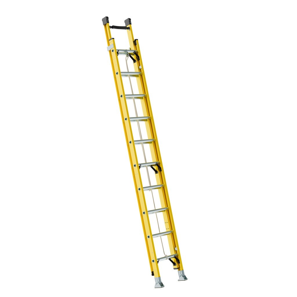 Escalera de extensión tipo II de fibra de vidrio con 20 peldaños Surtek