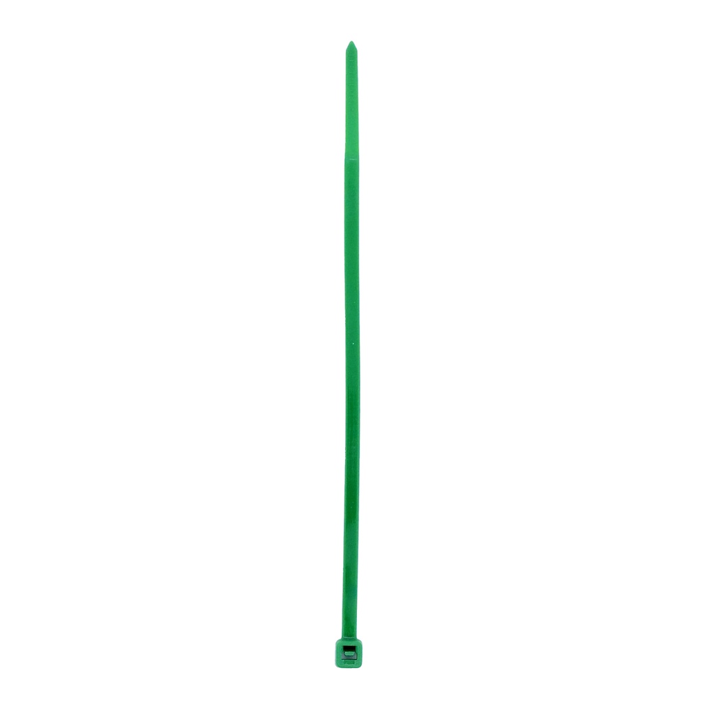 Cinchos plásticos 300 x 4.6 mm, tensión 22 kg de 50 piezas, color verde Surtek