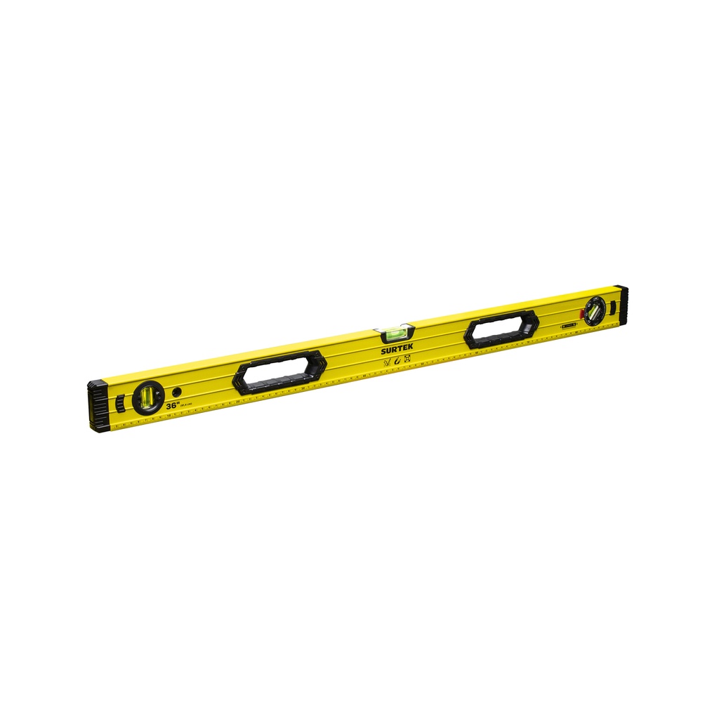 Nivel magnético anti-impacto de aluminio 36" Surtek